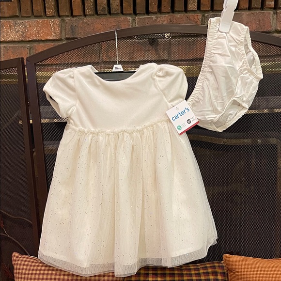 Carter's Other - Carter's Cream Formal Kids Dress with Bloomers Easter Dress